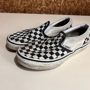 Kids checkered VANS size 3